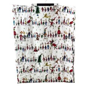 Pottery Barn Kids x Dr. Seuss Grinch Flannel Duvet Cover - Twin